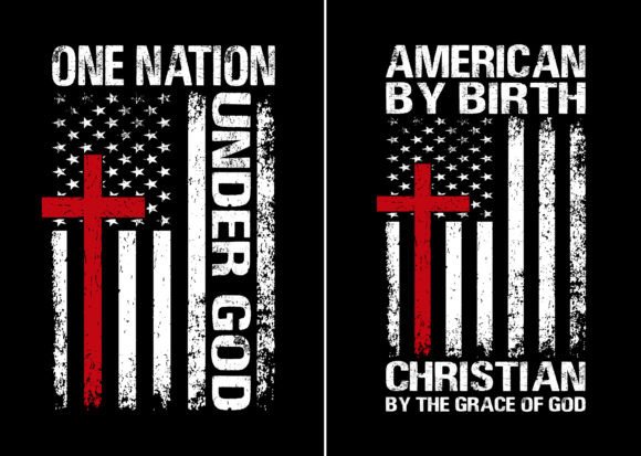 Christian Cross with USA Flag Design: A Symbol of Faith and Patriotism