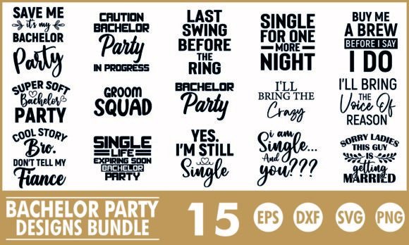 Designing the Ultimate Bachelor Party with SVG T-Shirt Bundles