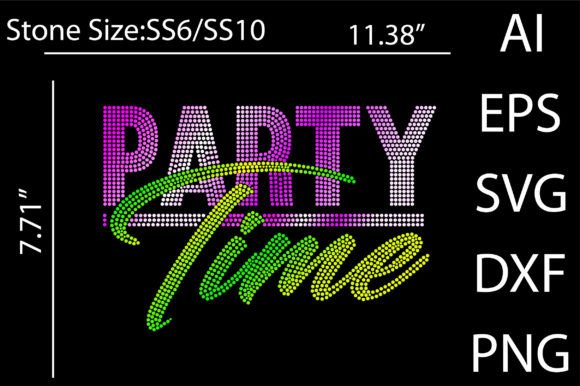 Elevate Your Celebrations with Party Time Rhinestone Design