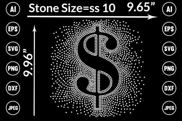 Elevate Your Designs with a Rhinestone Dollar Sign