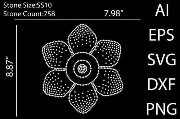 Elevate Your Projects with Flower Rhinestone Templates Design