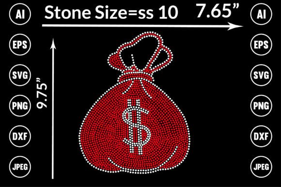Enhance Projects with Dollar Rhinestone Design