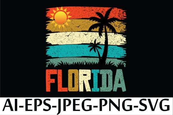 Florida T-Shirt Design: Instant Download Creative Assets