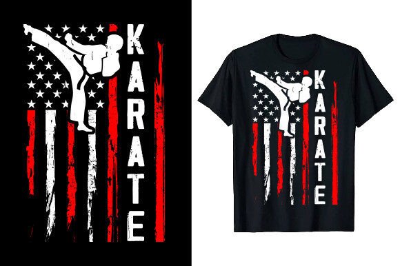 Funny Vintage Karate T-shirt Design: A Retro Asset for Modern Creators