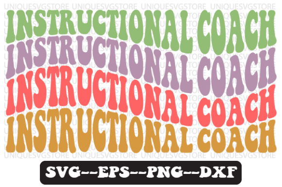 Instructional Coach Retro SVG Design: A Groovy Visual Asset
