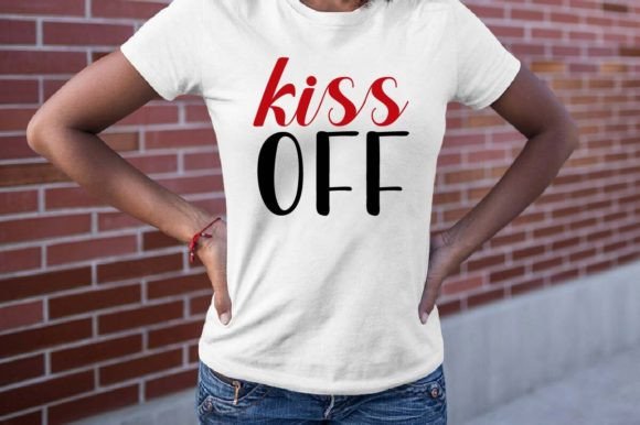 Kiss Off SVG Design: Bold Typography for Creative Projects