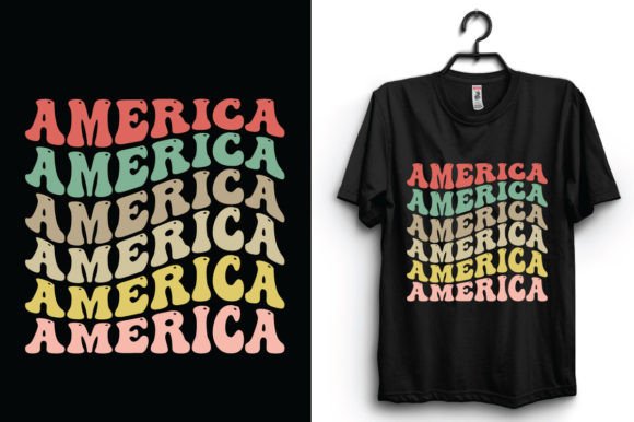 Retro Wavy T-shirt Design: A Versatile Asset for Modern Creatives