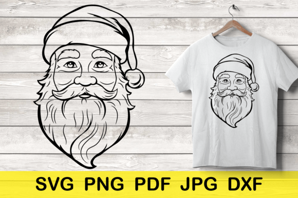 Santa Head Christmas Design: A Versatile Asset for Festive Branding