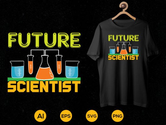 Science T-Shirt Design 10: Future Scientist Vector Assets